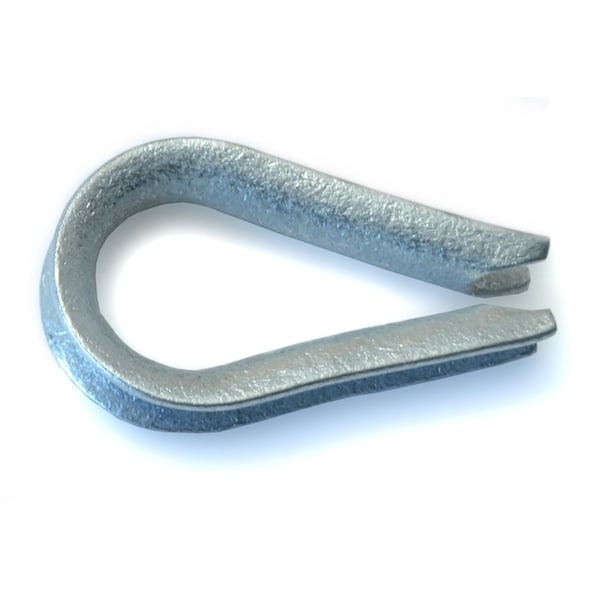 Midwest Fastener 3/16" Galvanized Steel Wire Rope Thimbles 5PK 54679 Zoro